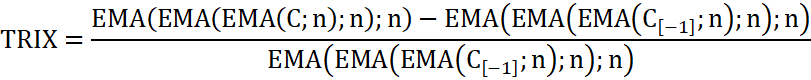 Triple Exponential Average formuła