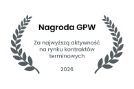 Nagroda GPW. Za najwyższą aktywność na rynku kontraktów terminowych 2026